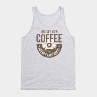 Nerdy Tee - Coffee Talk Back Tank Top